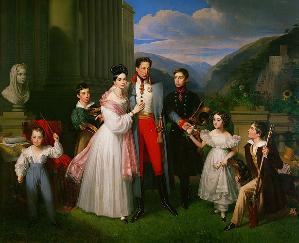 Famille de Charles-Louis de Teschen